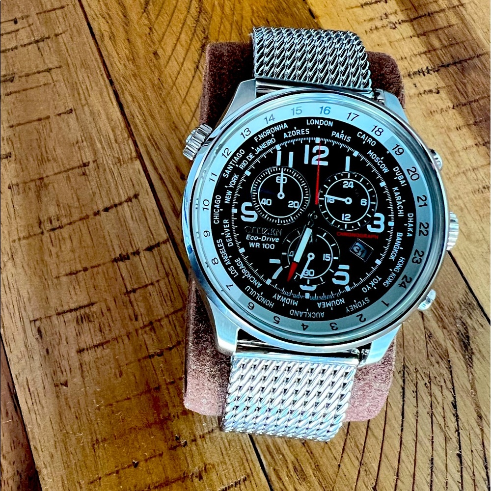 Citizen Eco-Drive Chronograph Stainless Steel Watch